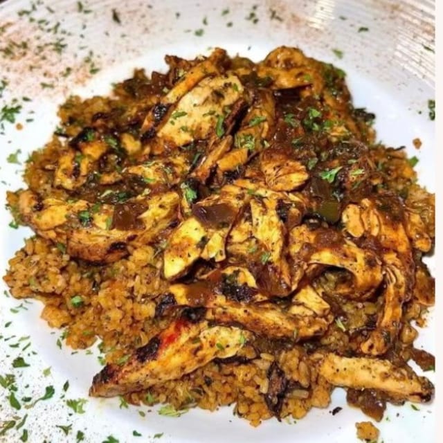 Vegan Jerk Chick'N.