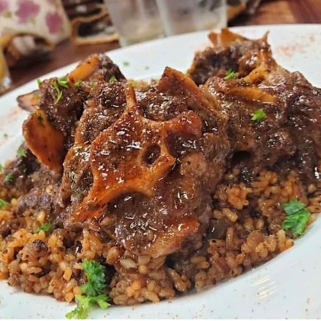Jerk Oxtail Plate.
