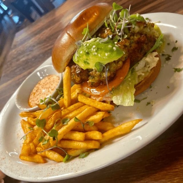 Shrimp Burger.